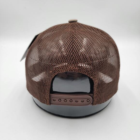 Black Eagle Hat Cap Snap Back Brown Trucker Mesh Mexico Flag Graphic Mens - Picture 3 of 7